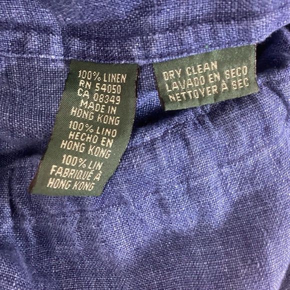 Lauren Dry Goods Supply Linen Chambray Chore Jacket Lg - Picture 10 of 10